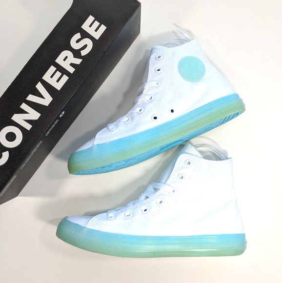 Converse Shoes - NEW Converse Hightop Chuck Taylor White and Aqua